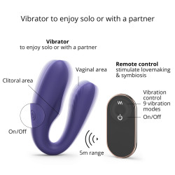 Love to Love Stimulateur vibrant pour couple Match Up Love to Love Indigo